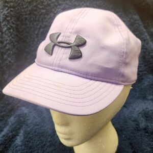 Under Armour Strap Back Hat Cap Women Adjustable Violet Pink Active Gym Running